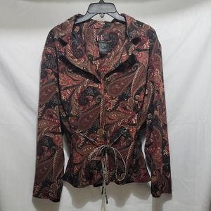 R&K Originals Women's Dark Colored Business Jacket with shoulder pads (24W)